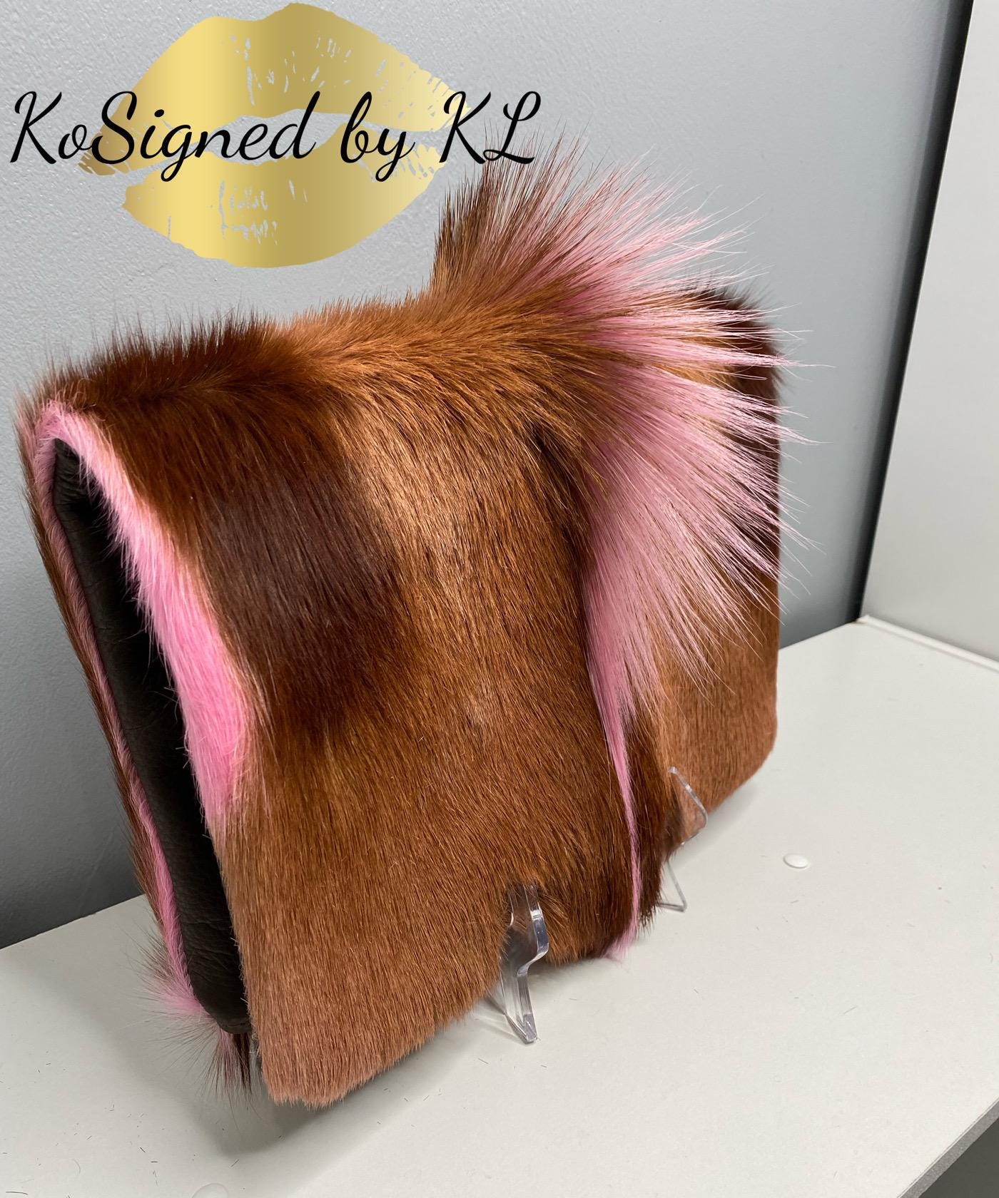 Exotic Fur Springbok Clutch